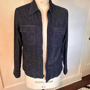 J. Crew Lightweight Denim Zip Jacket - unlined